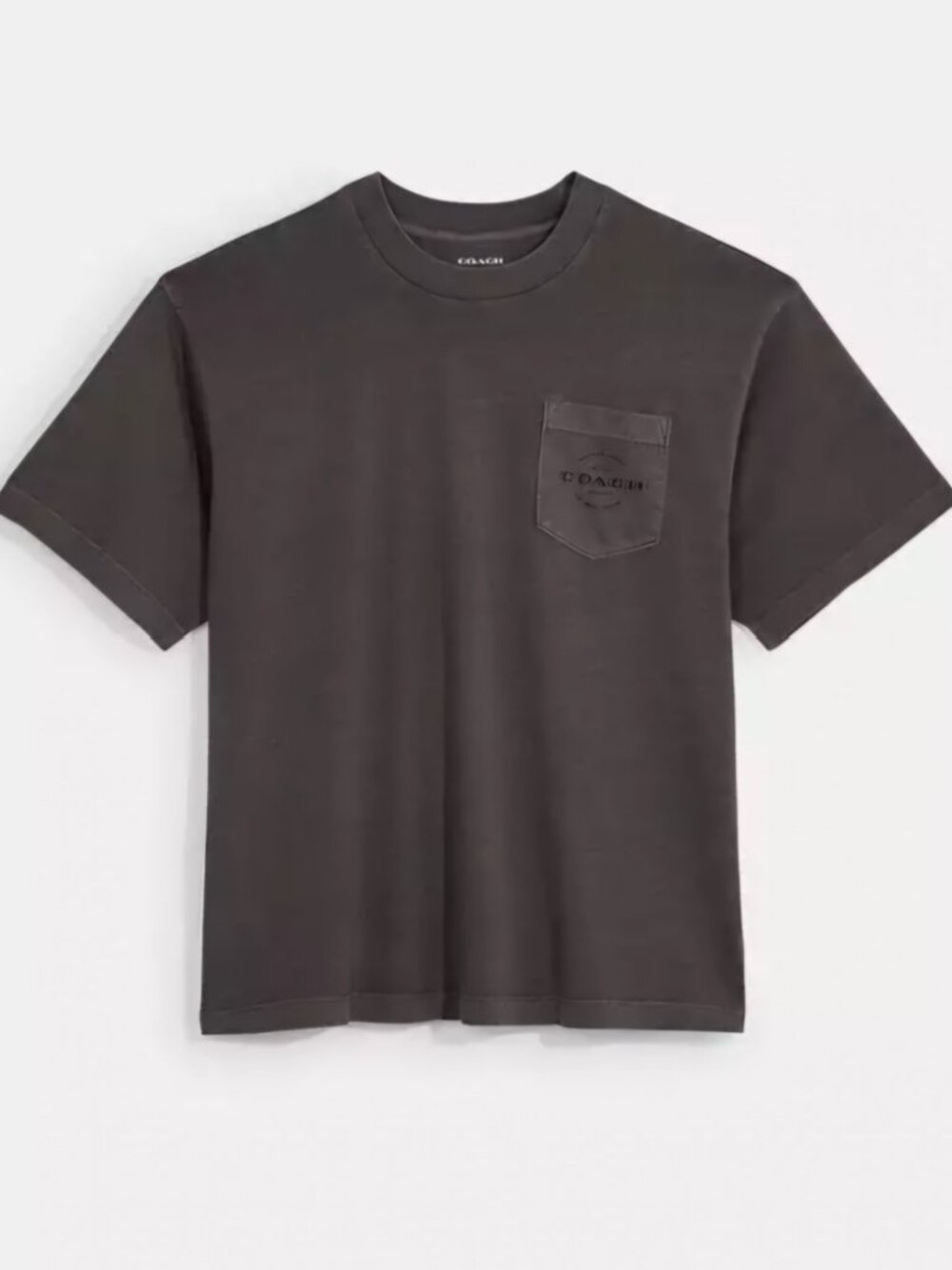 NWT Coach Men’s Smoke Pocket T-Shirt – XXL – Classic Crewneck Tee, 100% Cotton